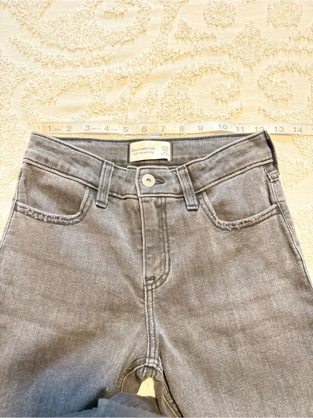 Abercrombie & Fitch Kids Gray Straight-Leg Jeans - Picture 6 of 8